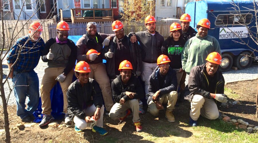 DC students tiny house build starts!